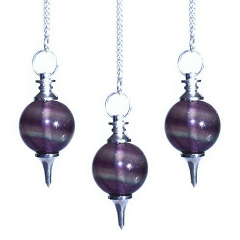 Σφαιρικό Εκκρεμές από Μοβ Φθορίτη – Purple Fluorite 