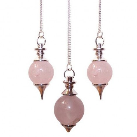 Σφαιρικό Εκκρεμές από Ροζ Χαλαζία – Rose Quartz
