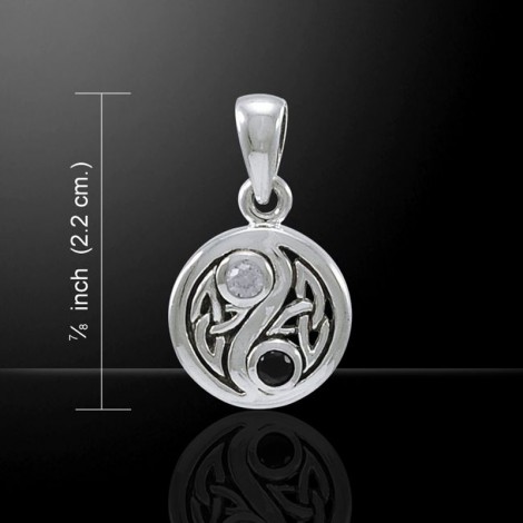 Κέλτικο Yin Yang για Αγάπη και Αρμονία - Ασήμι 925°