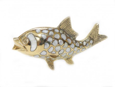 Μπρούτζινο Arowana για Πλούτο και Αφθονία 20Χ11cm