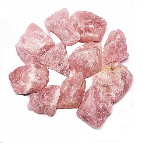 Ακατέργαστο Κομμάτι Ροζ Χαλαζία – Rose Quartz 