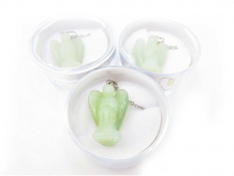 Κολιέ Αγγελικό από Νεφρίτη – Jade 2,5cm