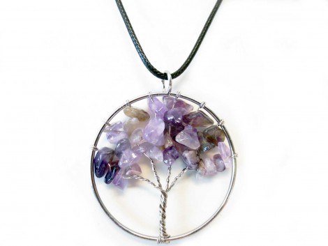 Κολιέ Δέντρο της Ζωής με Αμέθυστο – Tree of Life Amethyst