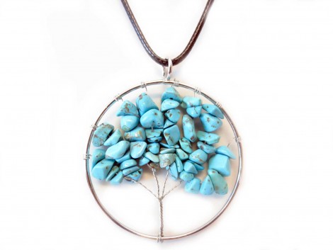 Κολιέ Δέντρο της Ζωής με Τυρκουάζ – Tree of Life Turquoise