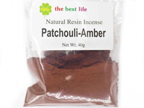 Αρωματική Σκόνη Patchouli - Amber για Αφθονία 40g