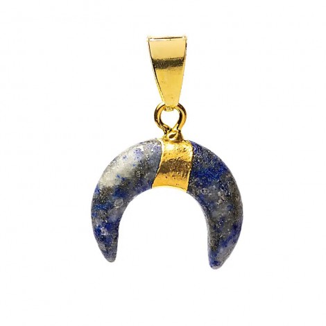 Μενταγιόν Ημισέληνος με Λάπις Λάζουλι – Lapis Lazuli