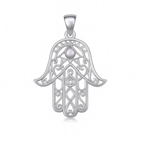 Το Χέρι της Φατίμα - Hamsa, Φυλαχτό Προστασίας & Τύχης 925°