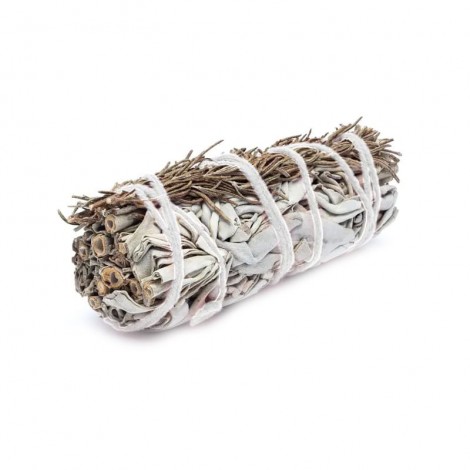 Smudge Stick Λευκό Φασκόμηλο με Δεντρολίβανο, Προστασία & Καθαρισμός