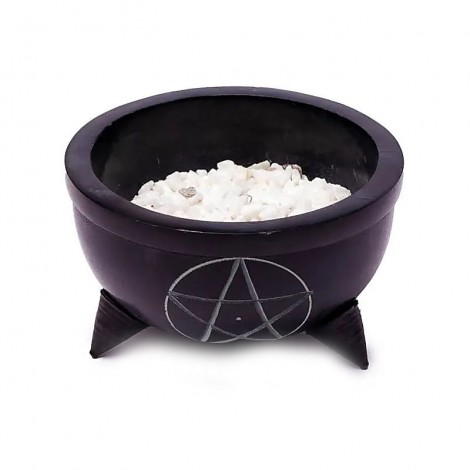 Μαύρο Μπολ Θυμιάματος Pentangle από Soapstone