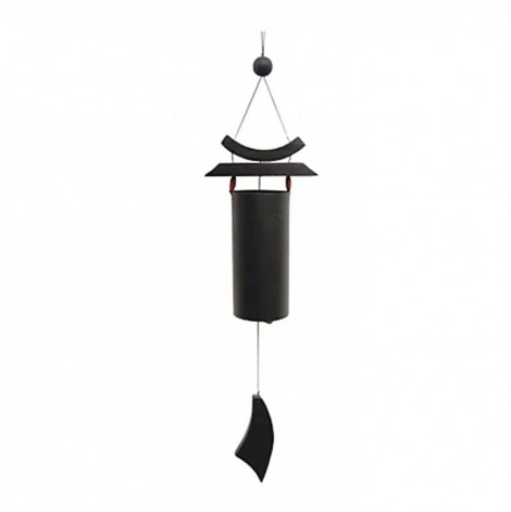 Μεταλλικός μελωδός Zen Wind Chime Μαύρο 58cm