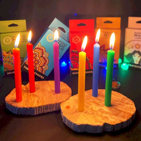 12 Πορτοκαλί Μαγικά Κεριά Manifestation – Sacral Chakra