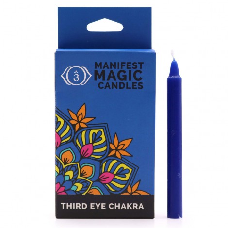 12 Μπλε Μαγικά Κεριά Manifestation – Third Eye Chakra