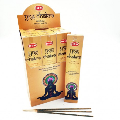 Αρωματικά Στικ HEM Premium Masala Yog Chakra - Ισορροπία Τσάκρα 15g