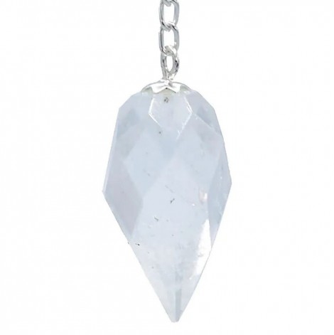 Εκκρεμές Κρύσταλλος Χαλαζίας (Rock Crystal) Πολύπλευρο 3cm