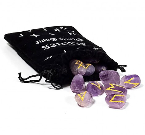 Ρούνοι Μαντείας από Αμέθυστο – Σετ Oracle με 25 Ρούνους