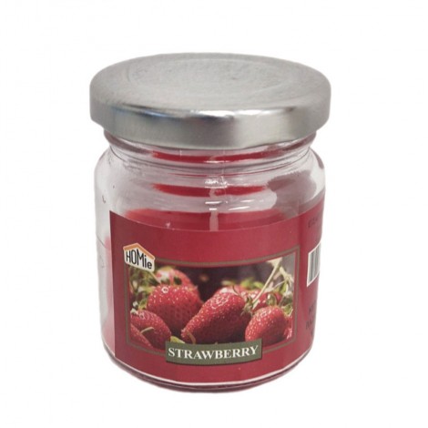 Κερί Αρωματικό Φράουλα – Βαζάκι με Καπάκι 6x5cm (30g net)