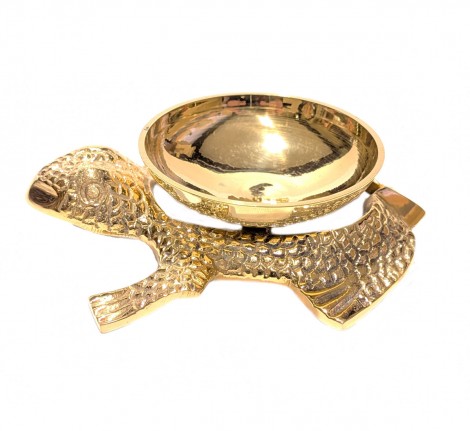 Μπρούτζινο Λιβανιστήρι Χελώνα 12x9cm