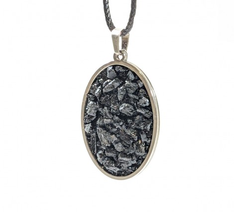 Μενταγιόν Μαύρη Τουρμαλίνη για Προστασία και Θωράκιση 4cm