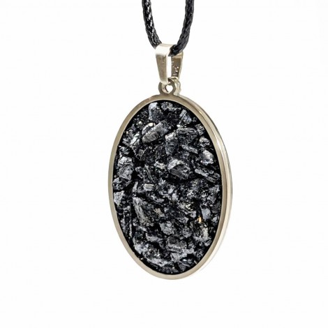 Μενταγιόν Μαύρη Τουρμαλίνη για Προστασία και Θωράκιση 4cm