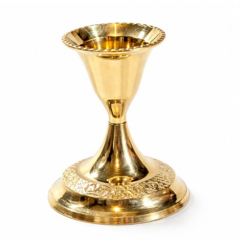 Μπρούτζινο Κηροπήγιο για Σπαρματσέτα & Κεριά Κηροπηγίου 6cm