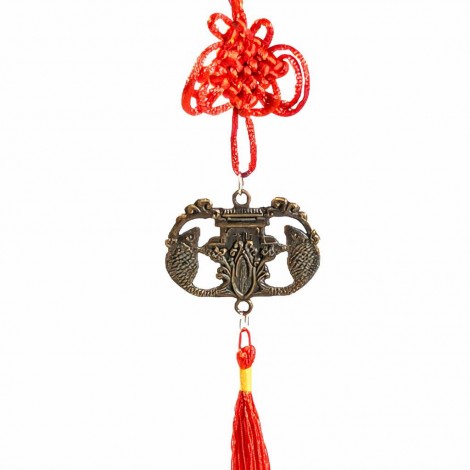 Κρεμαστό Feng Shui με Ψάρια Αφθονίας & Ροής Ευημερίας