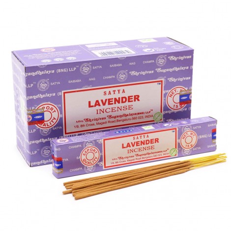 Αρωματικά Στικ Satya Lavender 15g – Χαλάρωση, Ηρεμία
