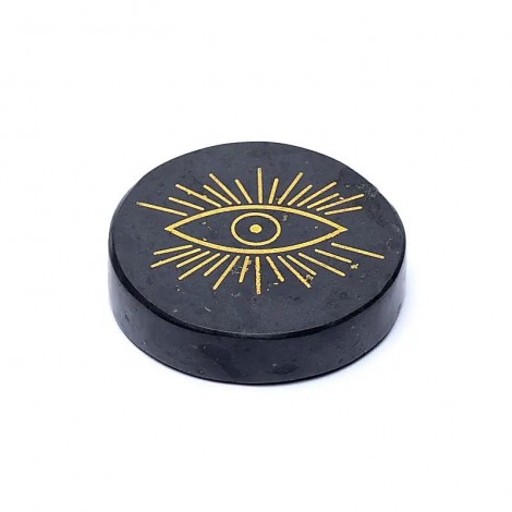 Δίσκος Μαύρης Τουρμαλίνης με Μάτι - Προστασία & Γείωση
