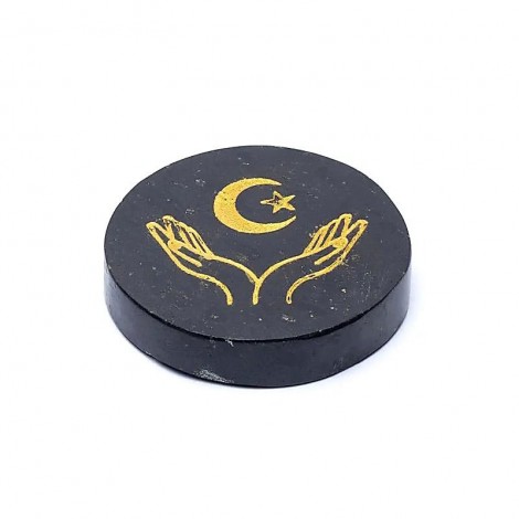 Δίσκος Μαύρης Τουρμαλίνης με Χέρια, Φεγγάρι & Αστέρι – Προστασία και Νέα Ξεκινήματα