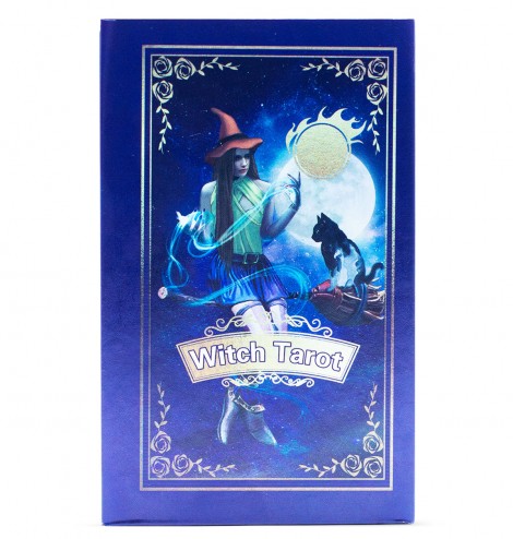Witch Tarot Κάρτες Ταρώ με Μωβ Foil και Βιβλιαράκι Οδηγιών