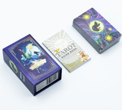 Witch Tarot Κάρτες Ταρώ με Μωβ Foil και Βιβλιαράκι Οδηγιών