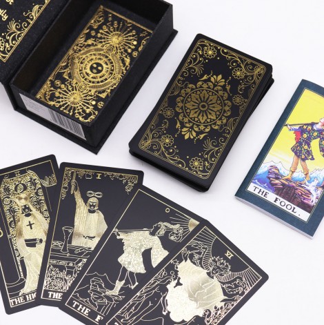Κάρτες Ταρώ με Βιβλίο Οδηγιών - Gold Foil Tarot σε Κουτί Δώρου