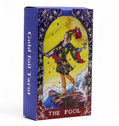 Κάρτες Ταρώ Mandala με Μπλε Μεταλλικές Λεπτομέρειες & Βιβλίο Οδηγιών