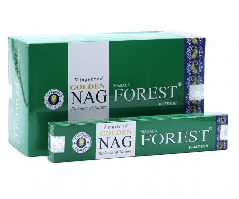 Στικ Golden Nag Forest – Άρωμα Δάσους για Γαλήνη & Καθαρισμό 15g