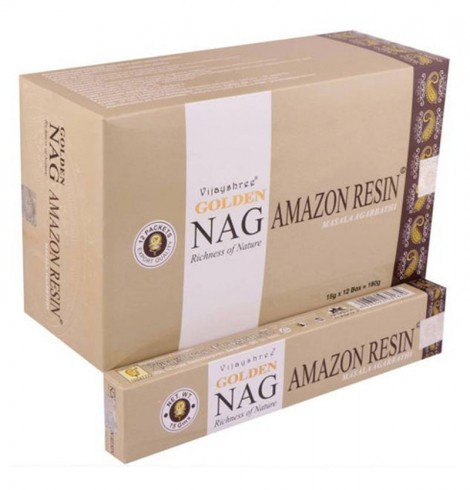Αρωματικά Στικ Golden Nag Amazon Resin – Breuzinho για Προστασία 15g