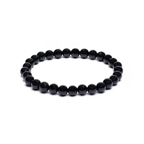 Βραχιόλι από Φυσικό Σουνγκίτη (Shungite) 6mm