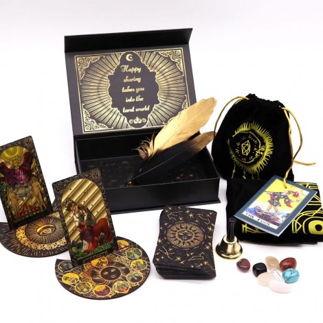 Σετ Ταρώ Gold Foil – Let the Magic Begin με Αξεσουάρ Μαντείας