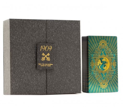 Πολυτελές Σετ Ταρώ Gold & Turquoise – 1909 Mystical Tarot