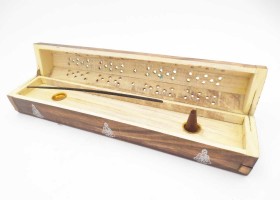 Ξύλινη Βάση με Αποθήκη για Sticks και Κώνους (Βούδας)