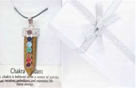 Κολιέ Μάτι Τίγρης Επτά Τσάκρα – 7 Chakra Tiger Eye