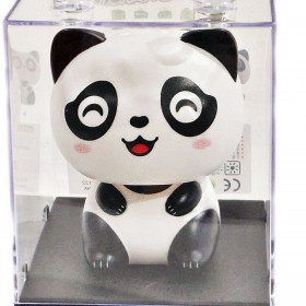 Γάτα Τύχης Maneki Neko με Κεφαλάκι που Κουνιέται – Λευκή/Μαύρη