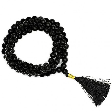 Μάλα Μαύρη Τουρμαλίνη AA – Black Tourmaline 6mm