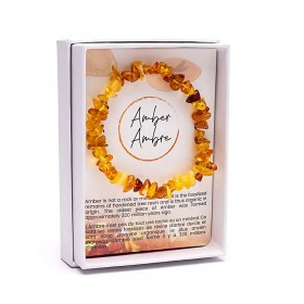 Βραχιόλι Κεχριμπάρι - Amber από Chips – Ελαστικό