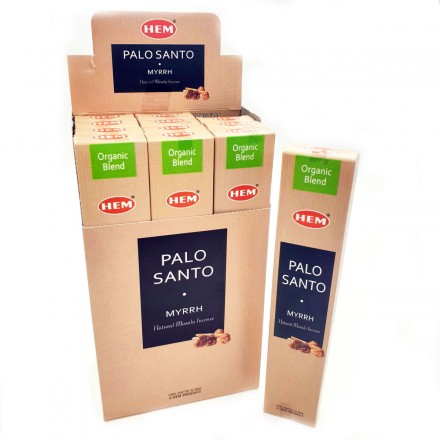 Αρωματικά Στικ HEM Palo Santo & Myrrh – Natural Incense Sticks 15g