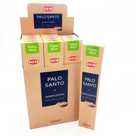 Αρωματικά Στικ HEM Palo Santo & Sandalwood – Natural Incense Sticks 15g