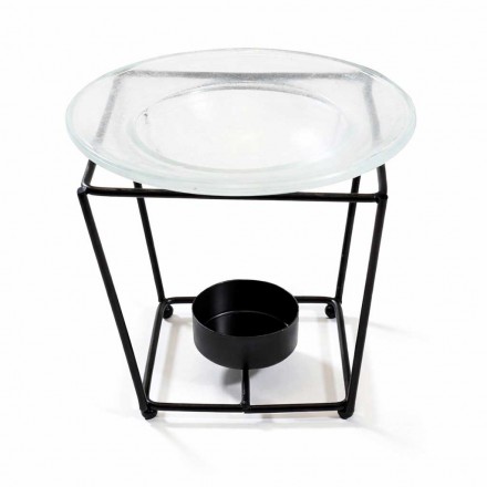 Τετράγωνος Μεταλλικός Καυστήρας Αιθέριων Ελαίων 12cm