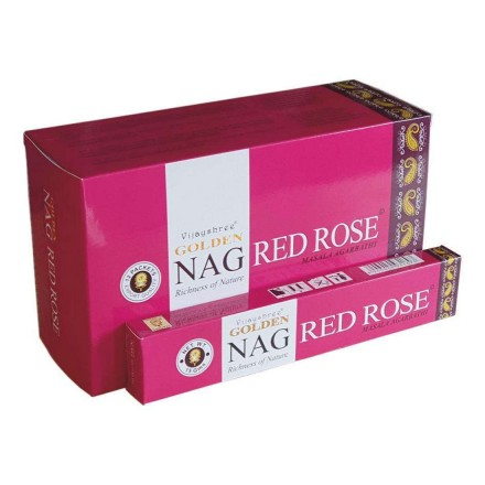 Αρωματικά Στικ Golden Nag Red Rose 15g – Αγάπη & Θετική Ενέργεια